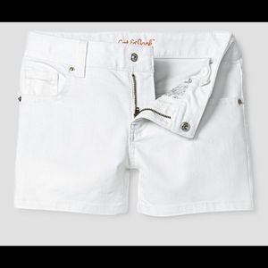 Cat & Jack Girls Jean Shorts White Size 12